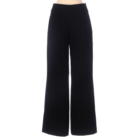 Akris Punto Wide Leg Textured Wool Pants Trousers Black Size 4 - Picture 1 of 7